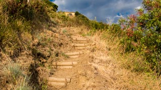 Ascent from Vernazza to San Bernardino, Trails, Cinque Terre, Italy