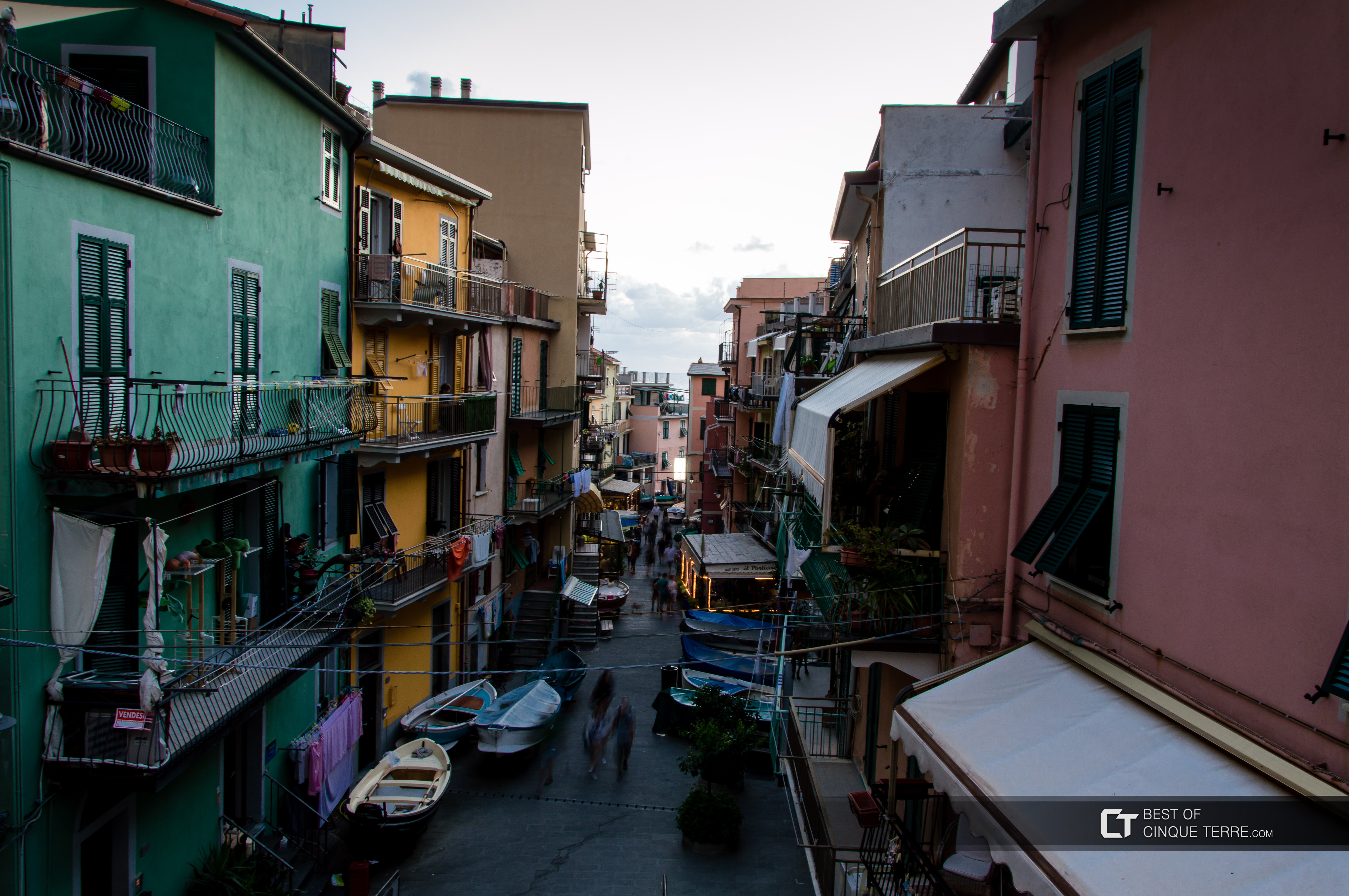 Główna ulica, Manarola, Cinque Terre, Włochy