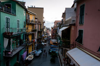 Główna ulica, Manarola, Cinque Terre, Włochy