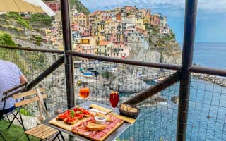 Nessun Dorma - Food&Wine z najlepszym widokiem, Manarola, Cinque Terre, Włochy