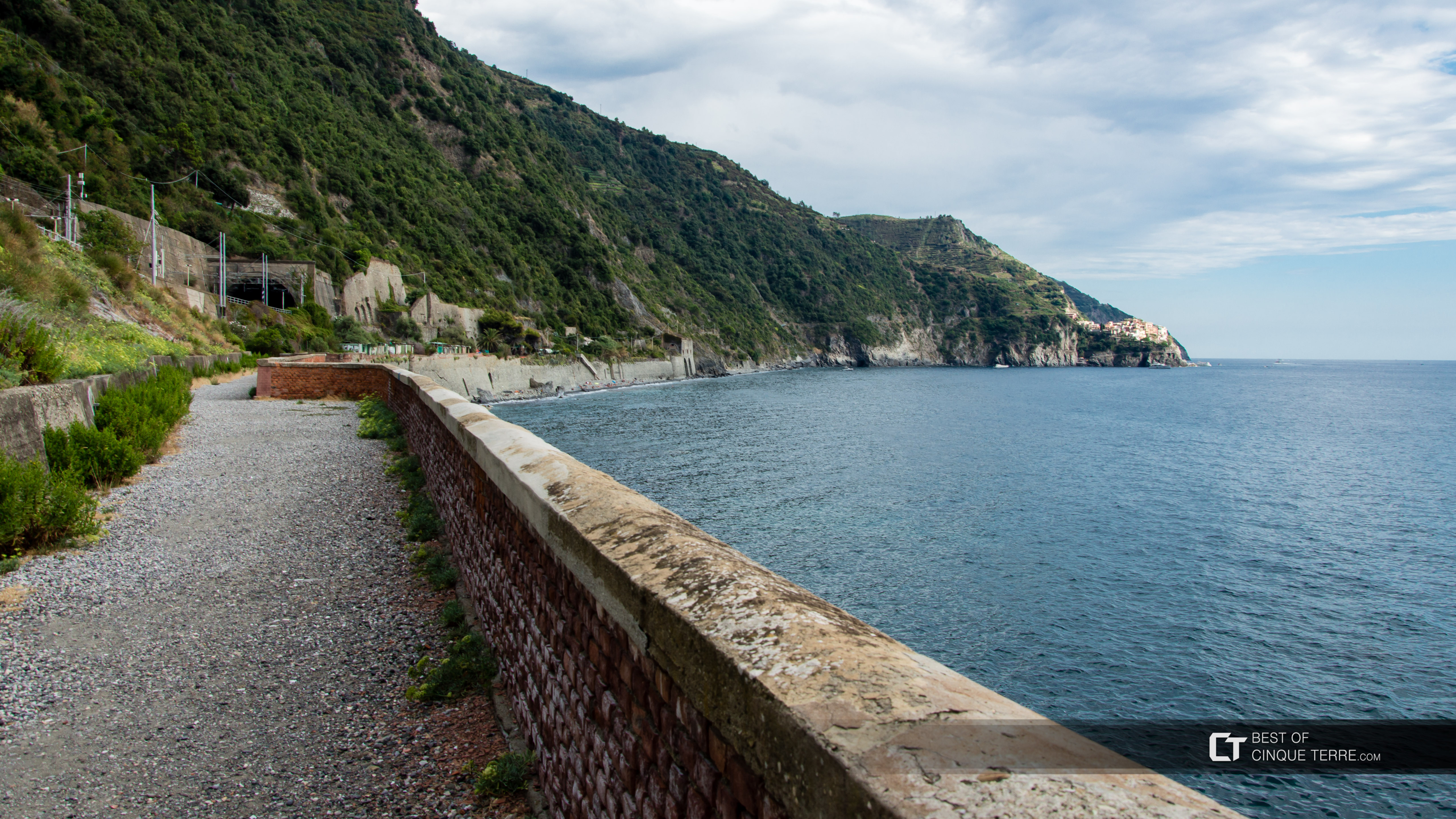 Camino Celeste desde Corniglia hacia Manarola, Los senderos, Cinque Terre, Italia