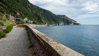 Camino Celeste desde Corniglia hacia Manarola, Los senderos, Cinque Terre, Italia