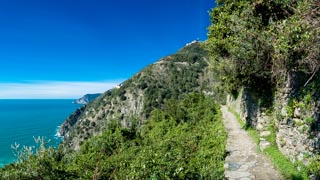 Le sentier bleu de Vernazza à Corniglia, Sentiers, Cinque Terre, Italie