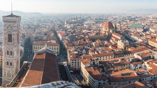View from the dome of the Cathedral of Santa Maria del Fiore, Florence, Italy
