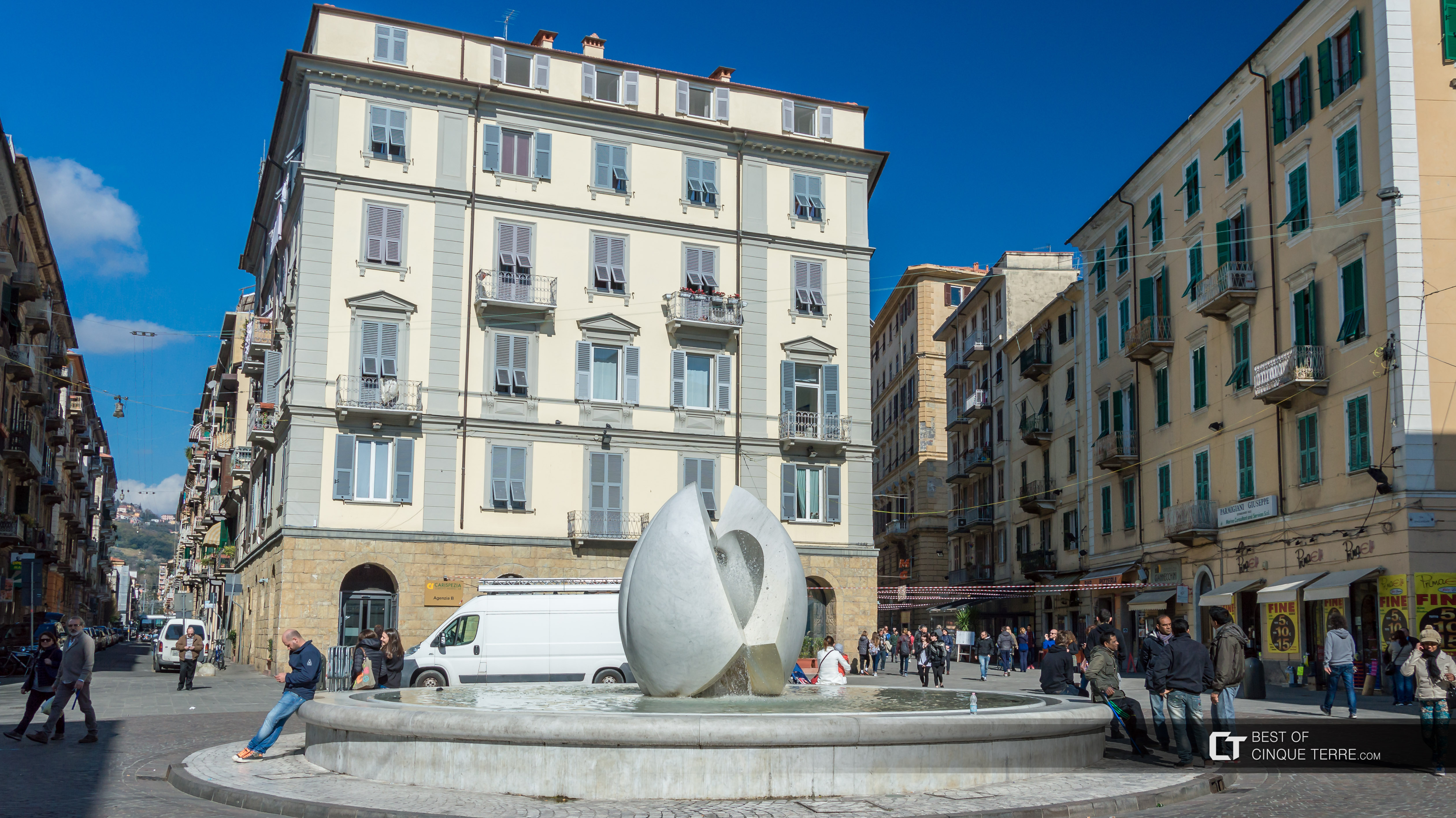 Giuseppe Garibaldi square, La Spezia, Italy