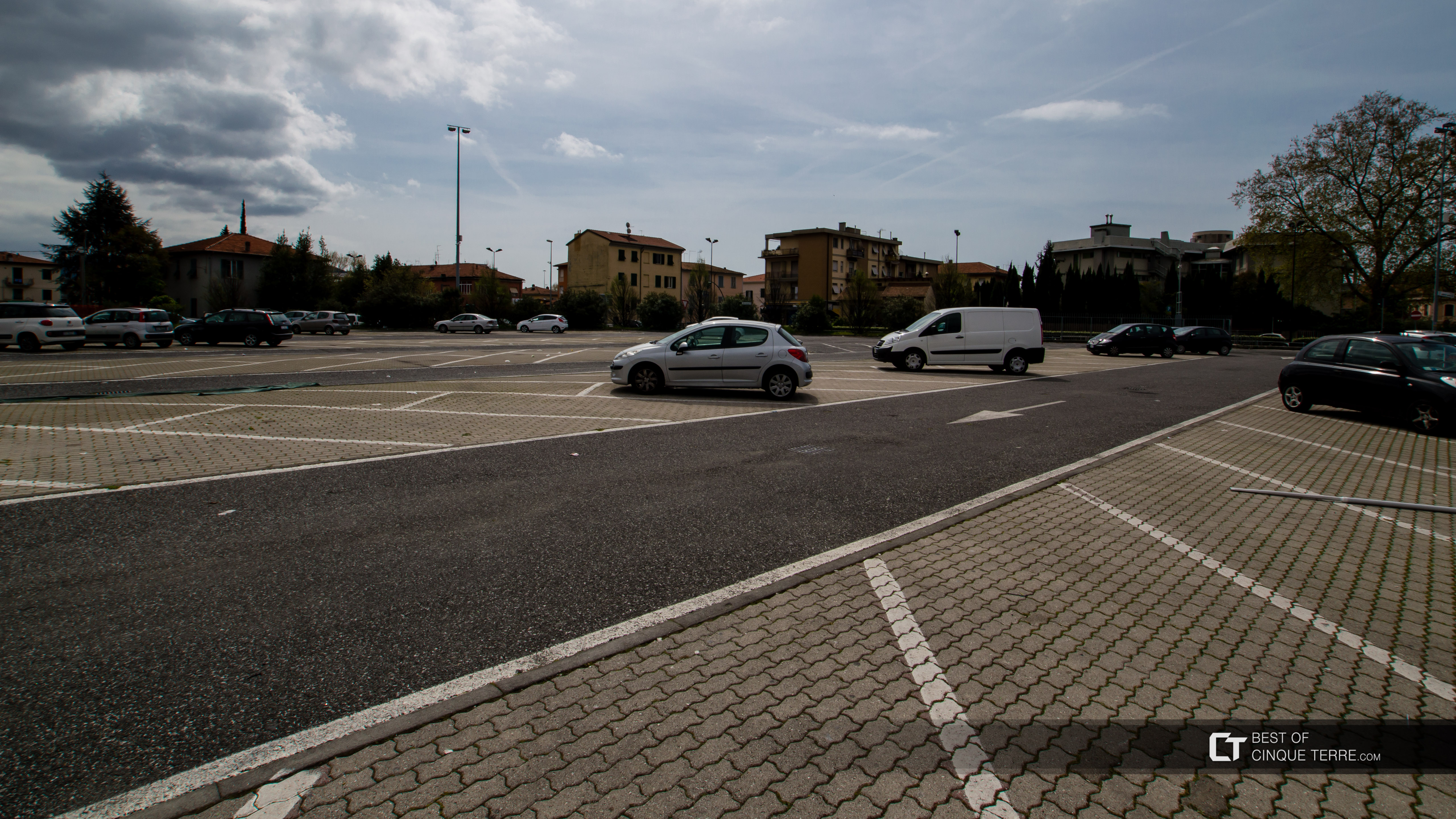 Parking at the Palasport, La Spezia, Italy