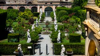 Jardin du palais Pfanner, Lucques, Italie