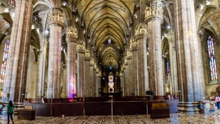 Interiorul Catedralei, Milano, Italia