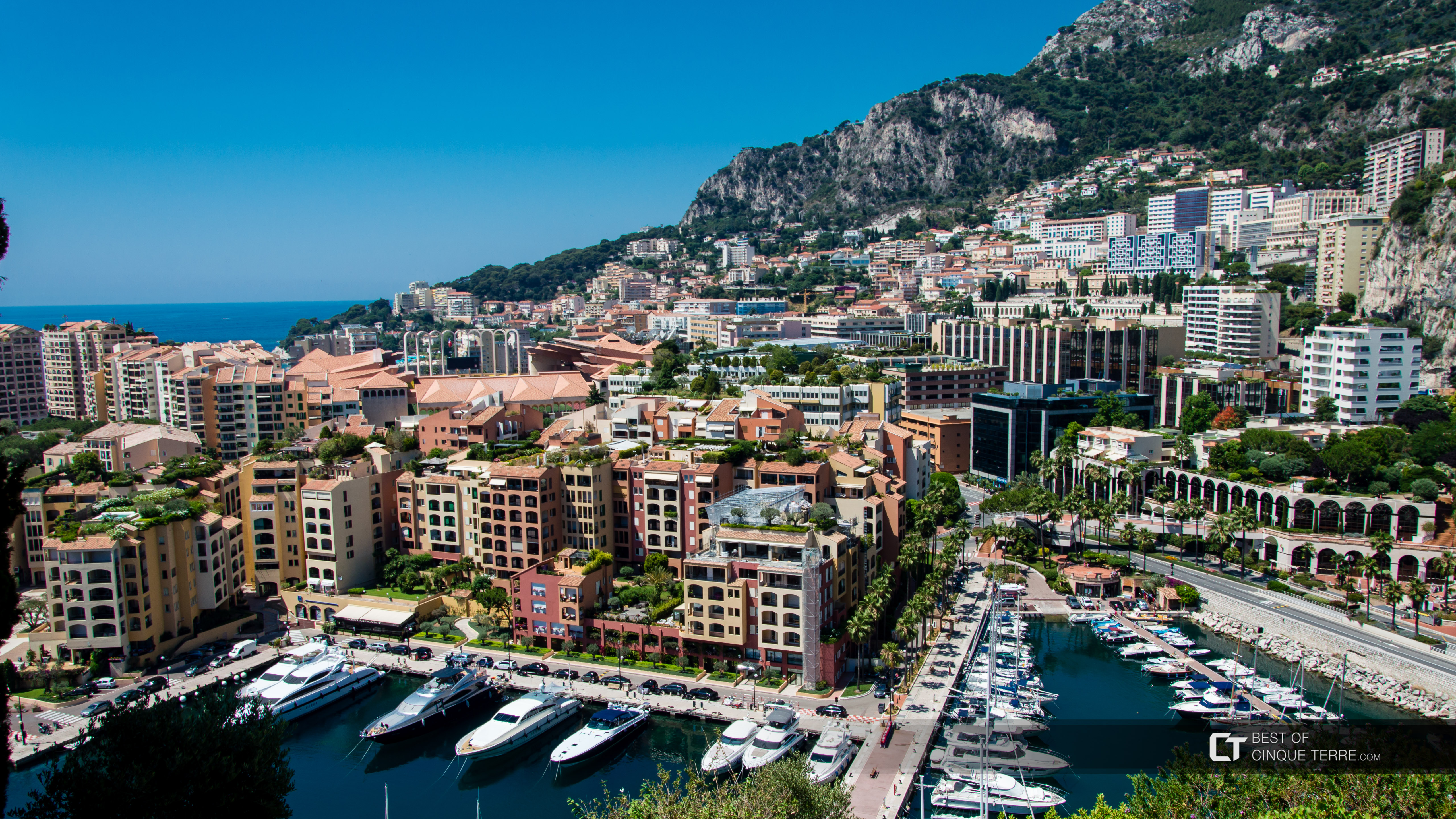 Aussicht vom Platz des Fürstenpalasts, Monaco