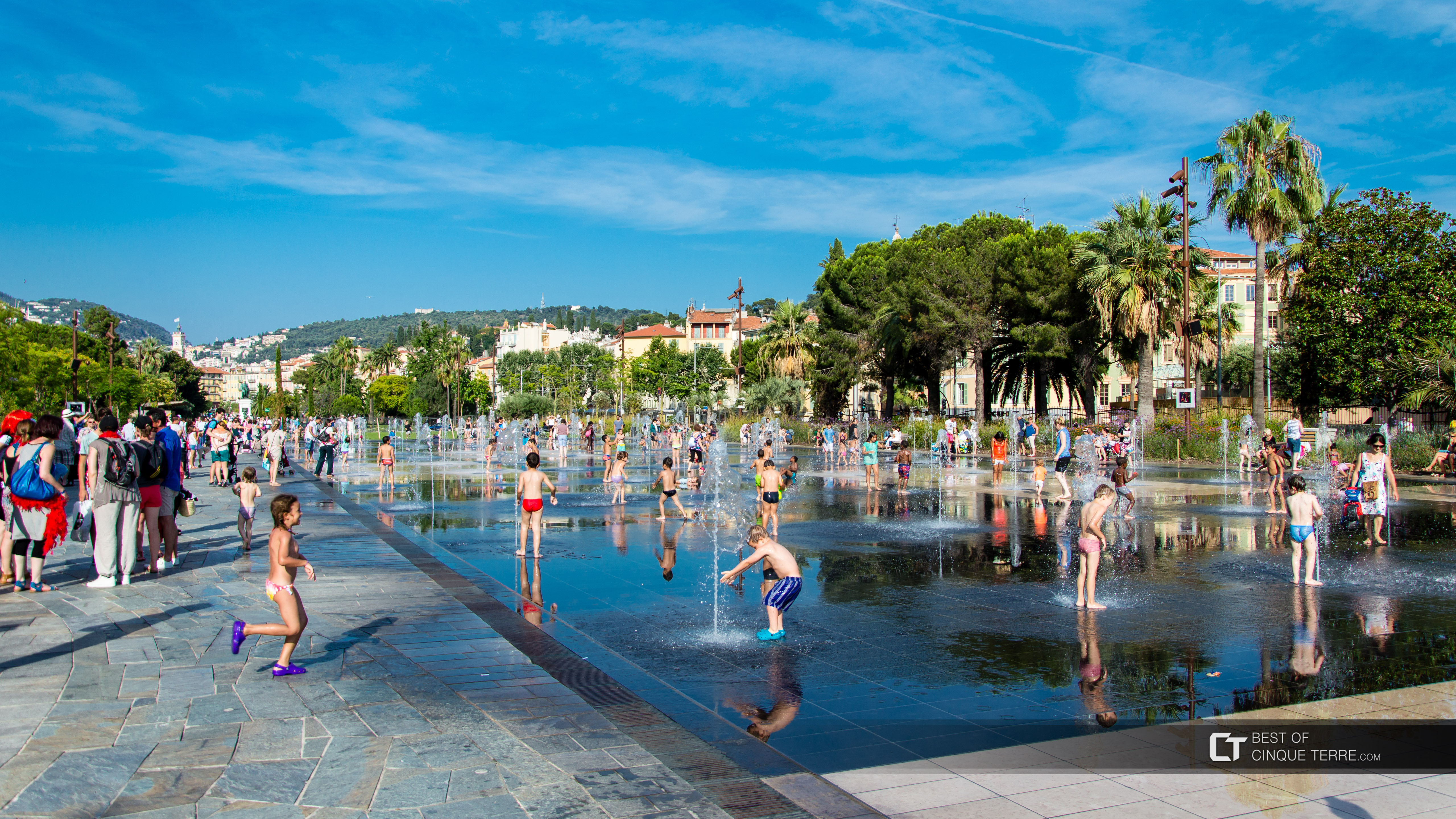 Fontanna Zwierciadło Wodne, Nicea, Francja