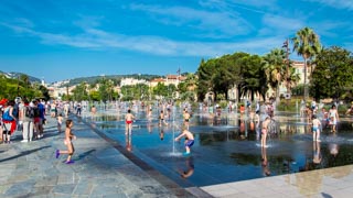 Wasserspiel, Nizza, Frankreich