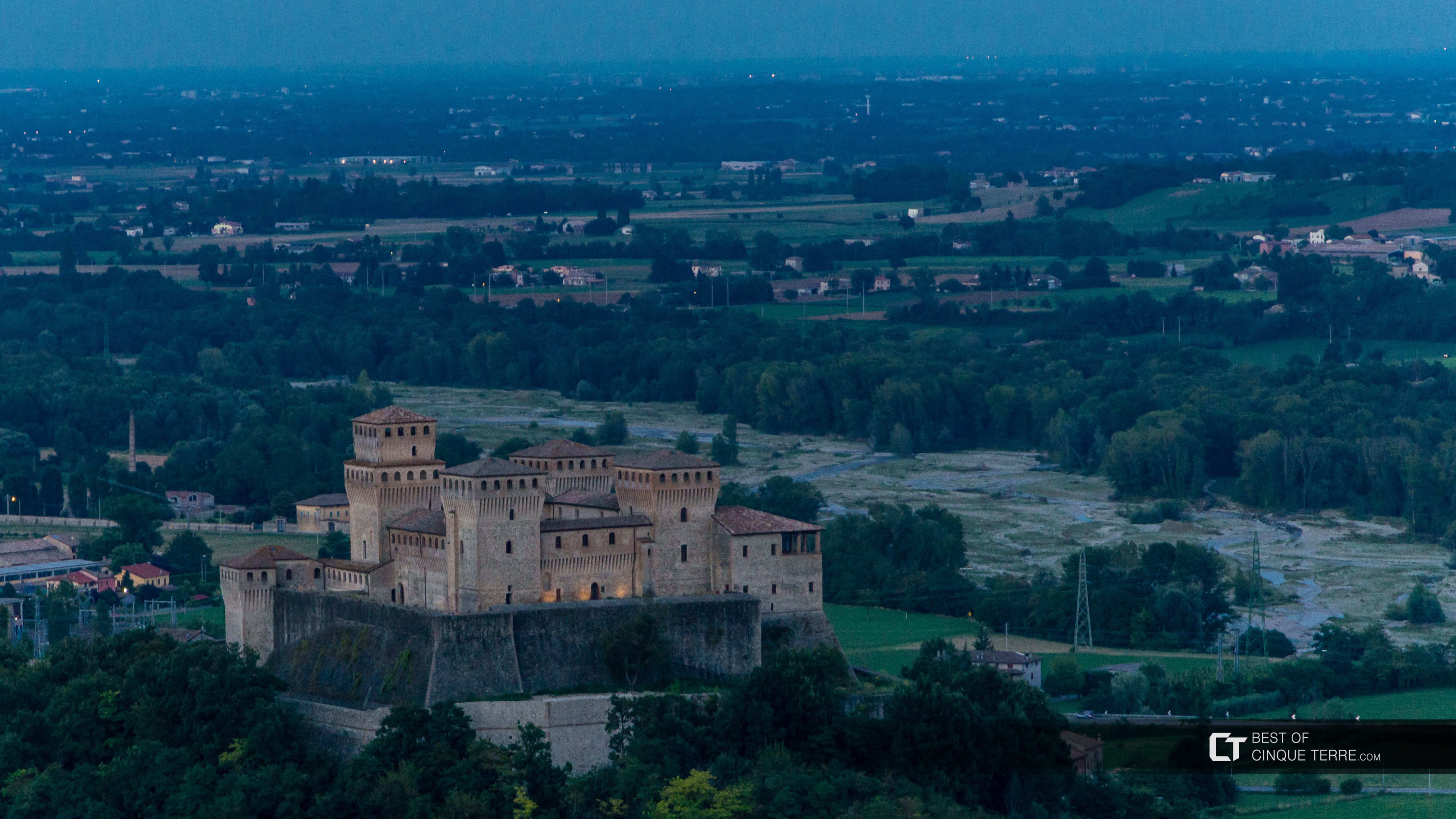 Le château de Torrechiara, Parme, Italie
