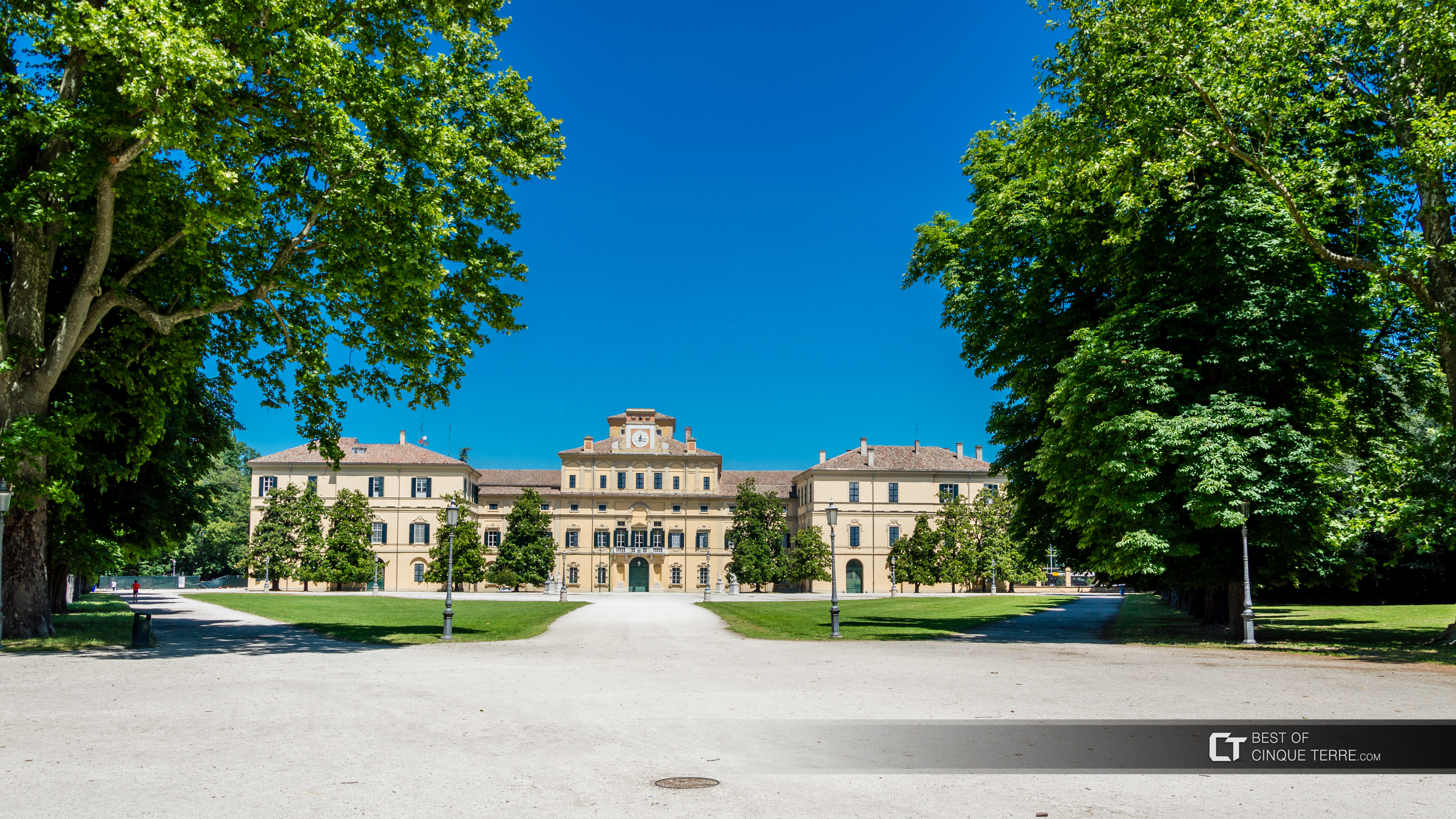 Palácio Ducal dentro do Parque Ducal, Parma, Itália