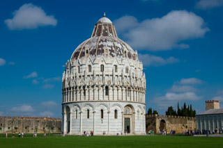 Das Baptisterium San Giovanni, Pisa, Italien
