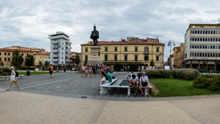 Piazza Vittorio Emanuele II, Pisa, Italien