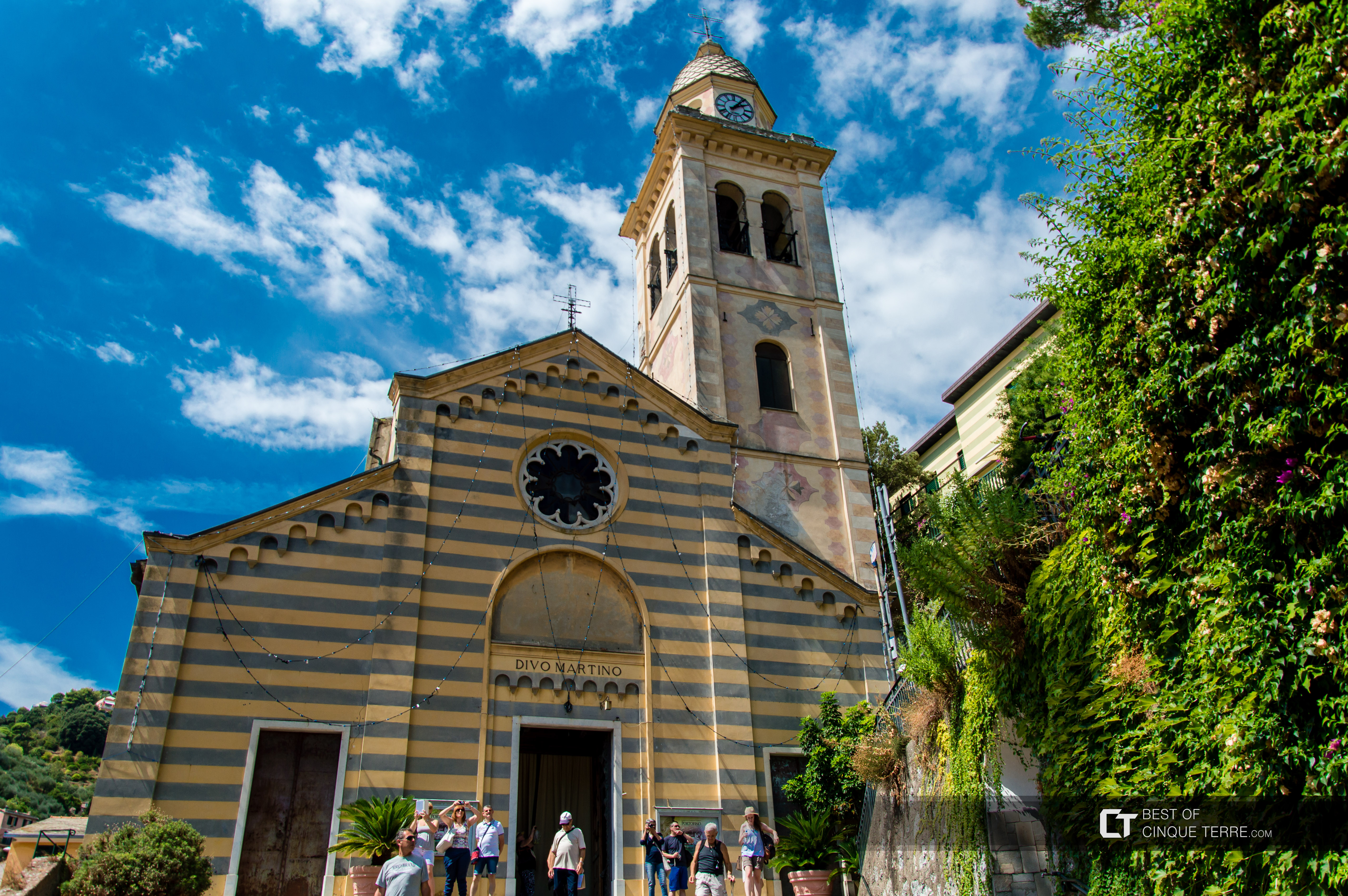 L'église Saint-Martin, Portofino, Italie