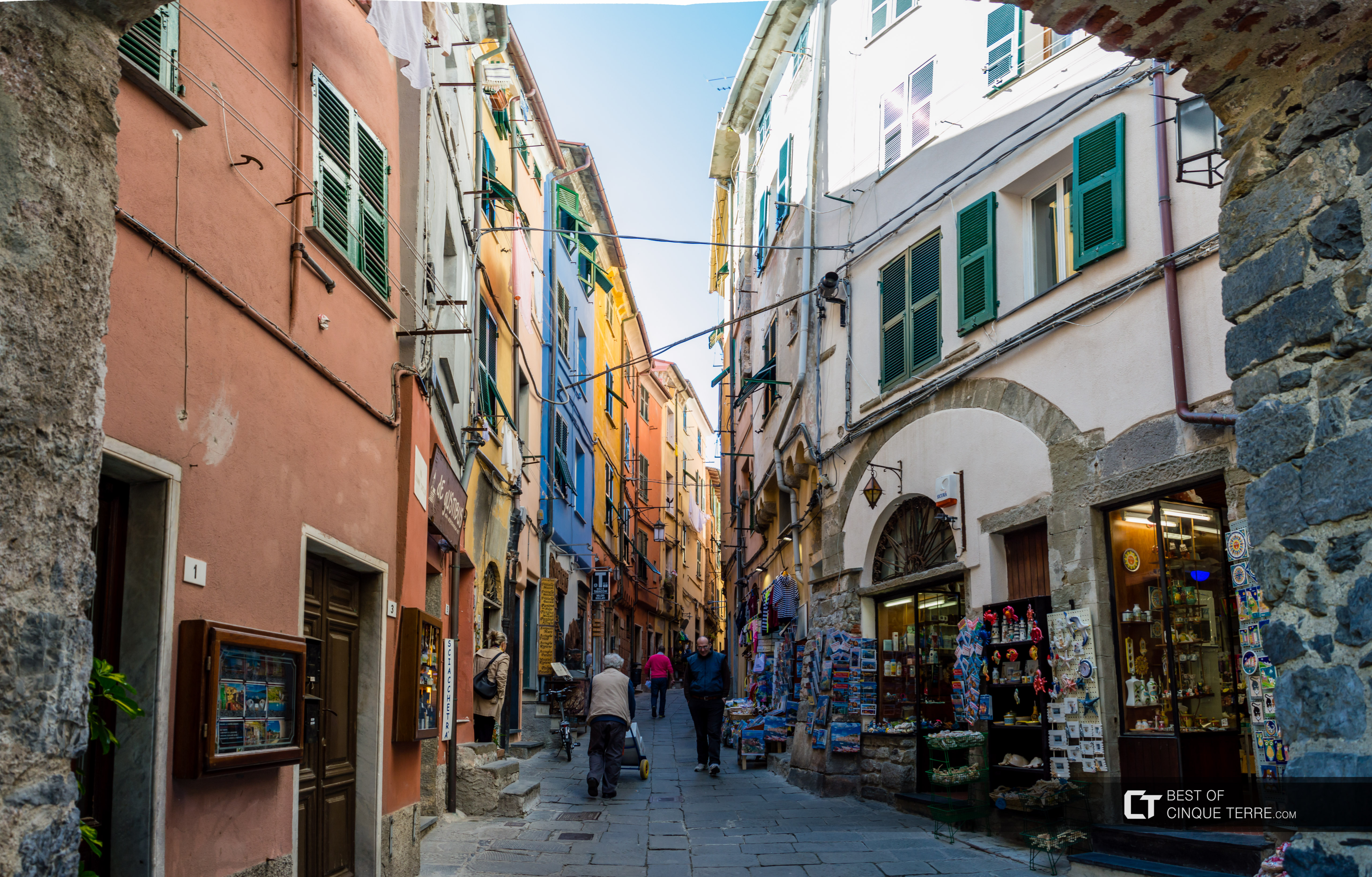 Główna ulica miasta, Portovenere, Włochy
